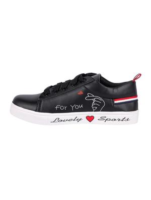 black lace-up sneakers - 16471005 - Standard Image - 2