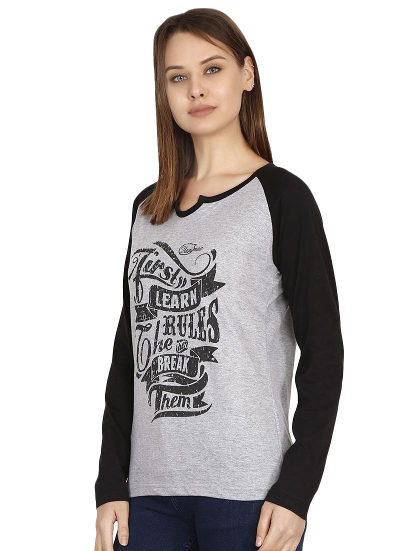 raglan sleeved graphic tee - 16471262 - Zoom Image - 2
