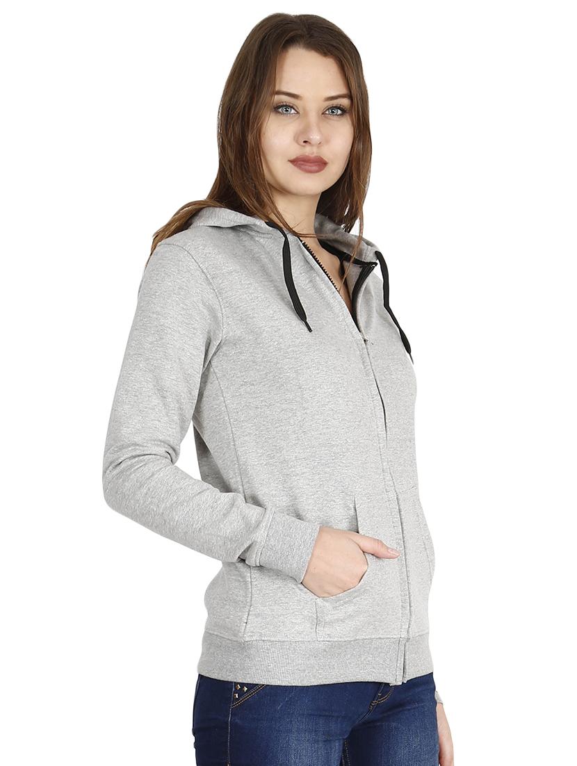 zip up solid pullover - 16471390 - Zoom Image - 2