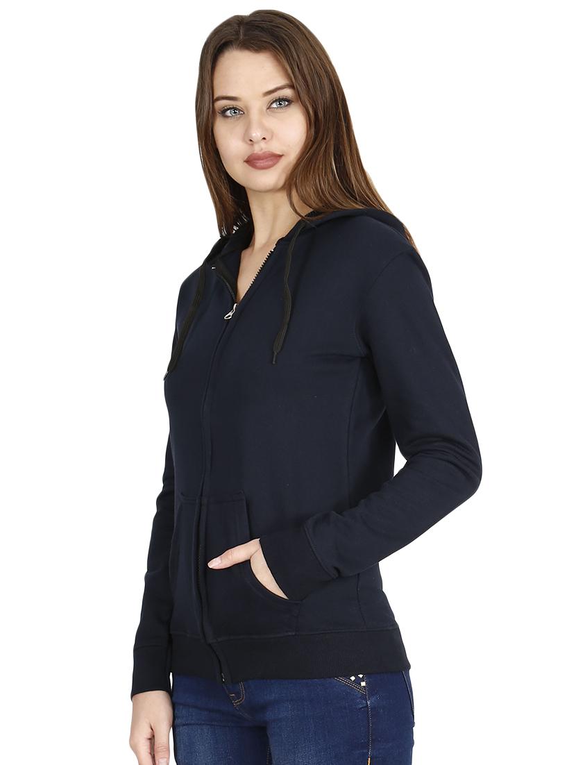 zip up solid pullover - 16471392 - Zoom Image - 2