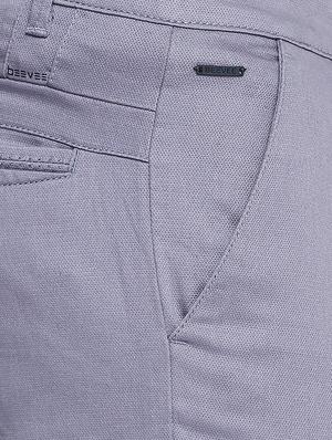 blue solid chinos - 16472386 - Standard Image - 5