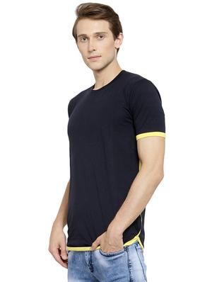 navy blue solid t-shirt - 16472659 - Standard Image - 2