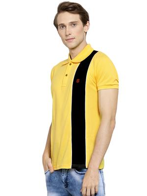 yellow striped polo t-shirt - 16472660 - Standard Image - 2