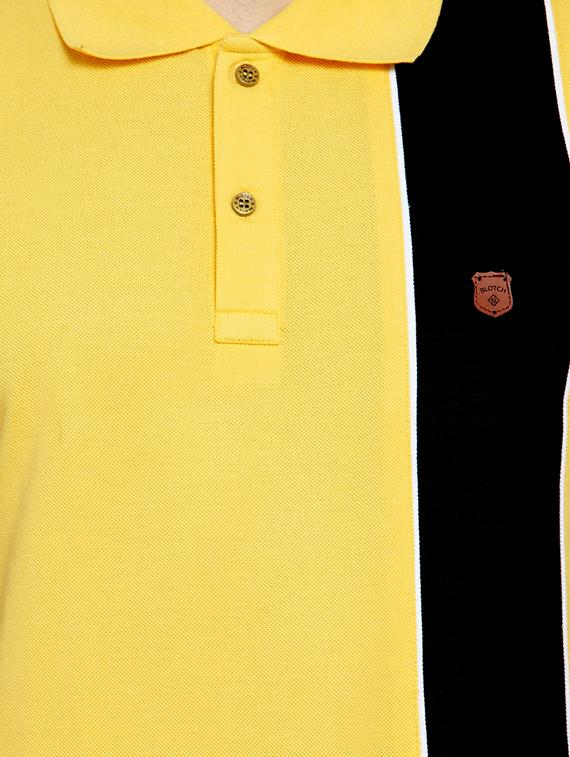 yellow striped polo t-shirt - 16472660 - Zoom Image - 5