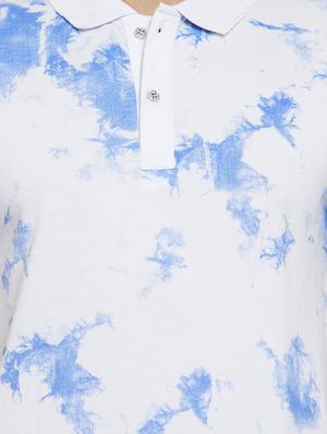 white tie & dye polo t-shirt - 16472663 - Standard Image - 5