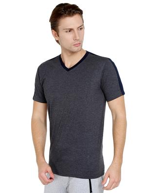 grey solid t-shirt - 16472685 - Standard Image - 2