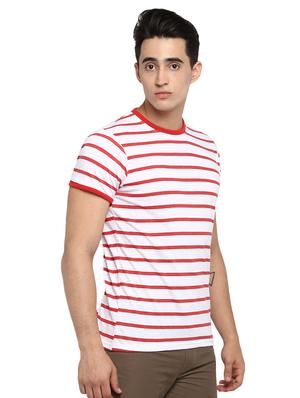 white striped t-shirt - 16472695 - Standard Image - 2