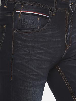 navy blue light washed denim jeans - 16472972 - Standard Image - 5