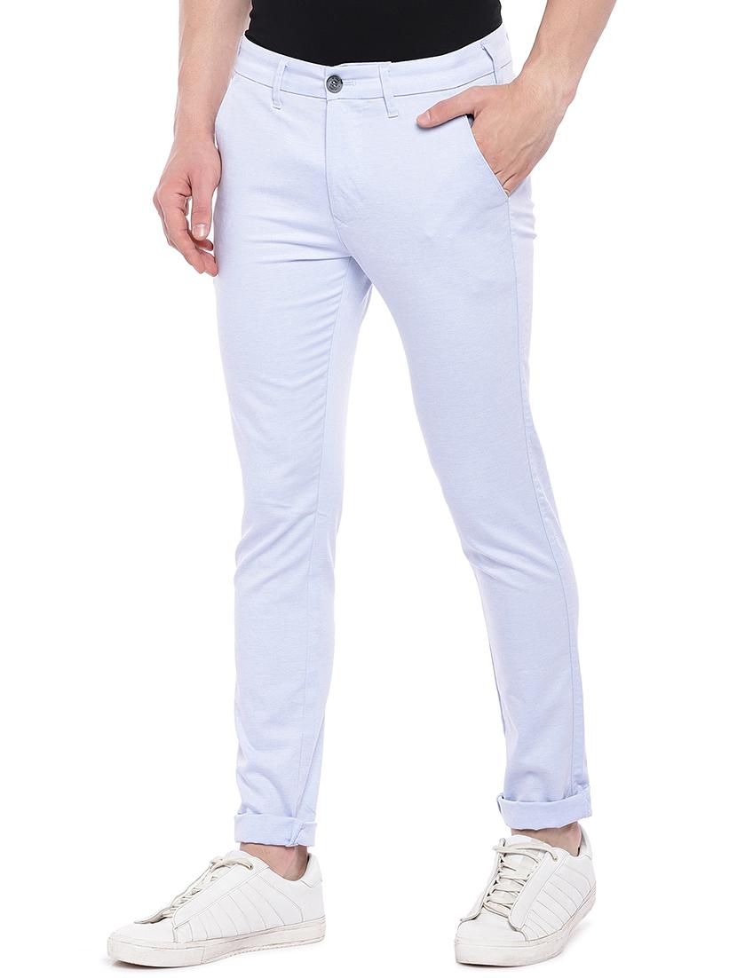 light blue solid chinos - 16473038 - Zoom Image - 2