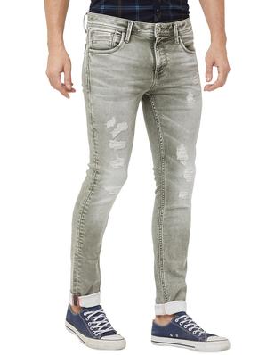 grey heavy washed ripped denim jeans - 16473233 - Standard Image - 2