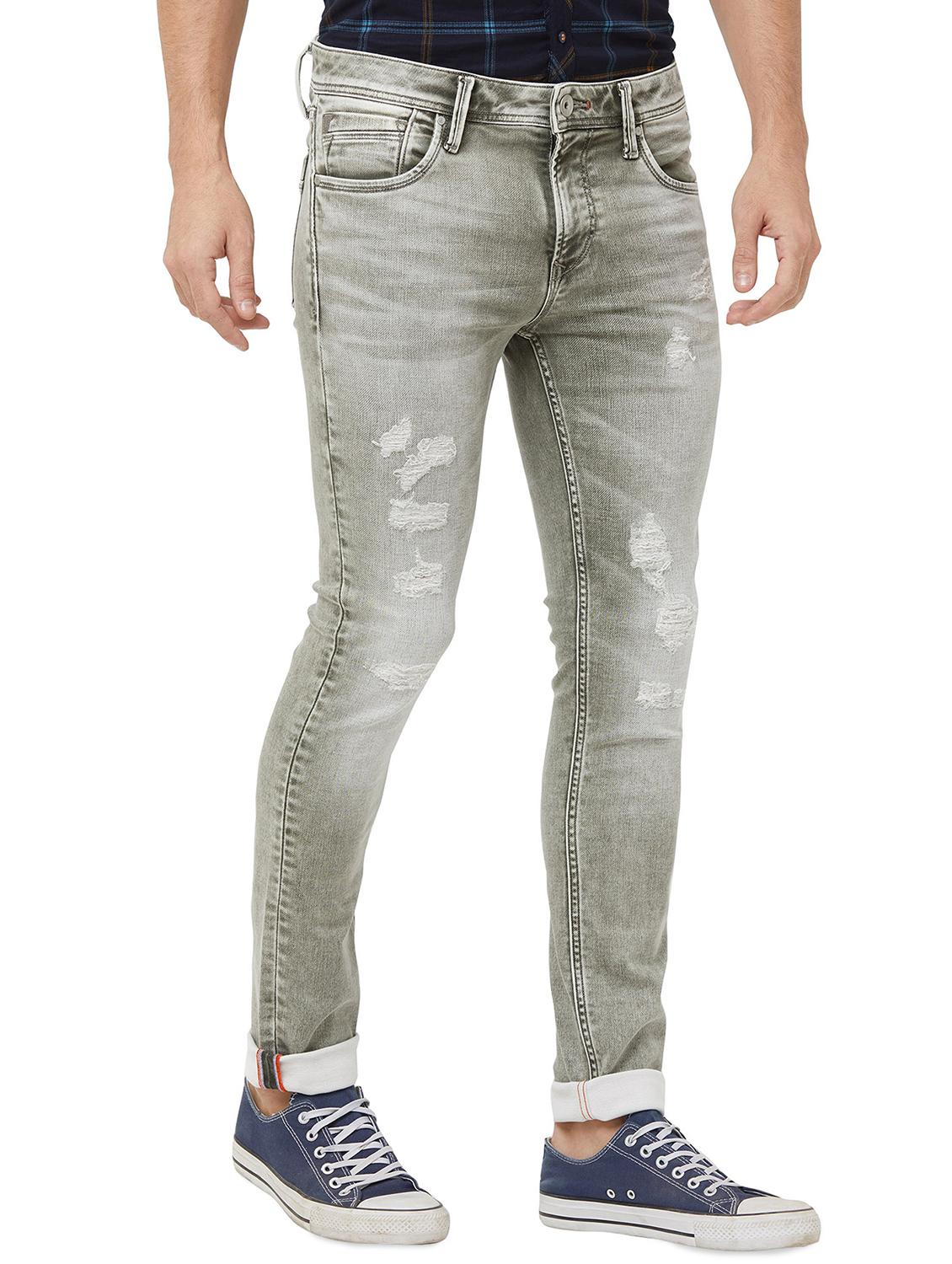 grey heavy washed ripped denim jeans - 16473233 - Zoom Image - 2