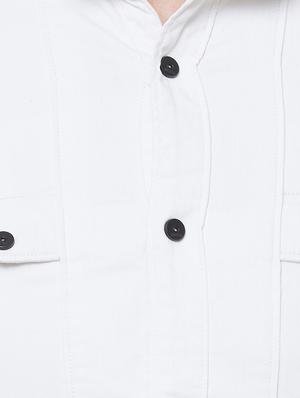 white solid casual shirt - 16473577 - Standard Image - 5