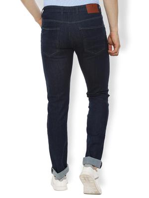 navy blue solid plain jeans - 16473875 - Standard Image - 2