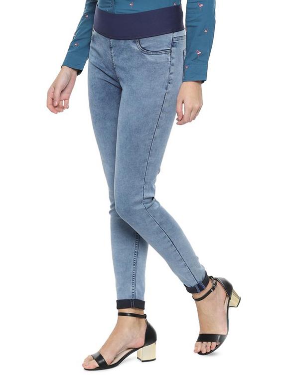 high rise stone washed jeans - 16473931 - Zoom Image - 2