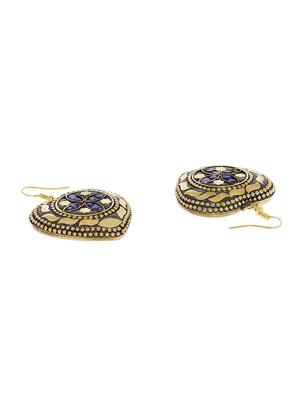 blue metal drop earring - 16474331 - Standard Image - 2