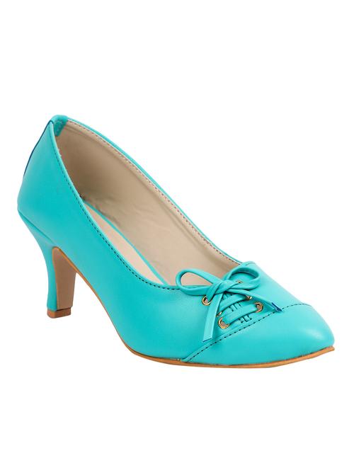 blue slip on pumps - 16474763 - Standard Image - 1