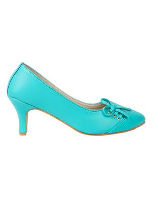 blue slip on pumps - 16474763 - Standard Image - 2