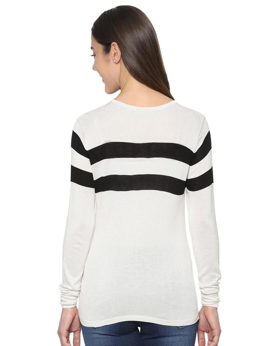 round neck color block tee - 16475824 - Zoom Image - 2