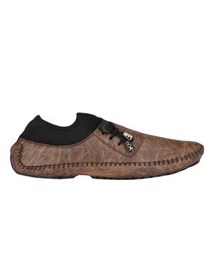 PALK LOUIS brown leatherette slipons - 16477157 - Standard Image - 2