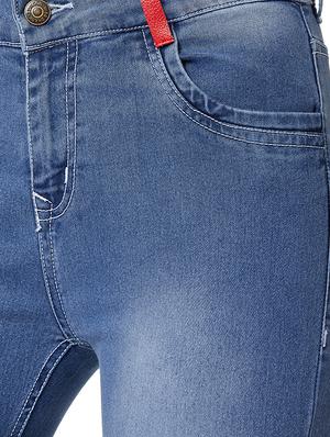 high rise stone washed jeans - 16477184 - Standard Image - 5