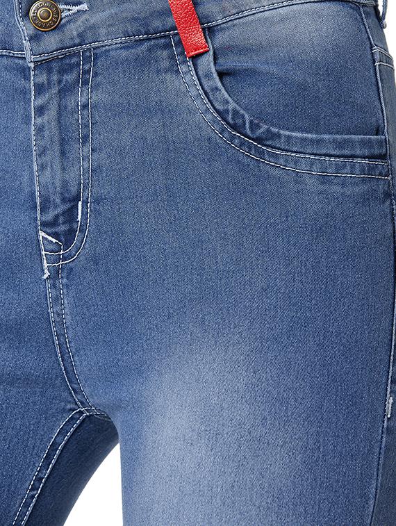 high rise stone washed jeans - 16477184 - Zoom Image - 5
