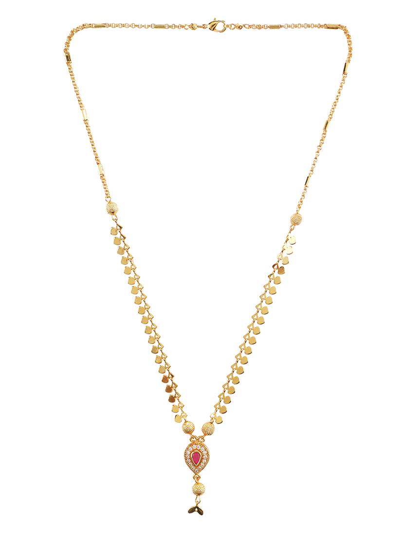 gold plated chain necklace - 16477383 - Zoom Image - 2
