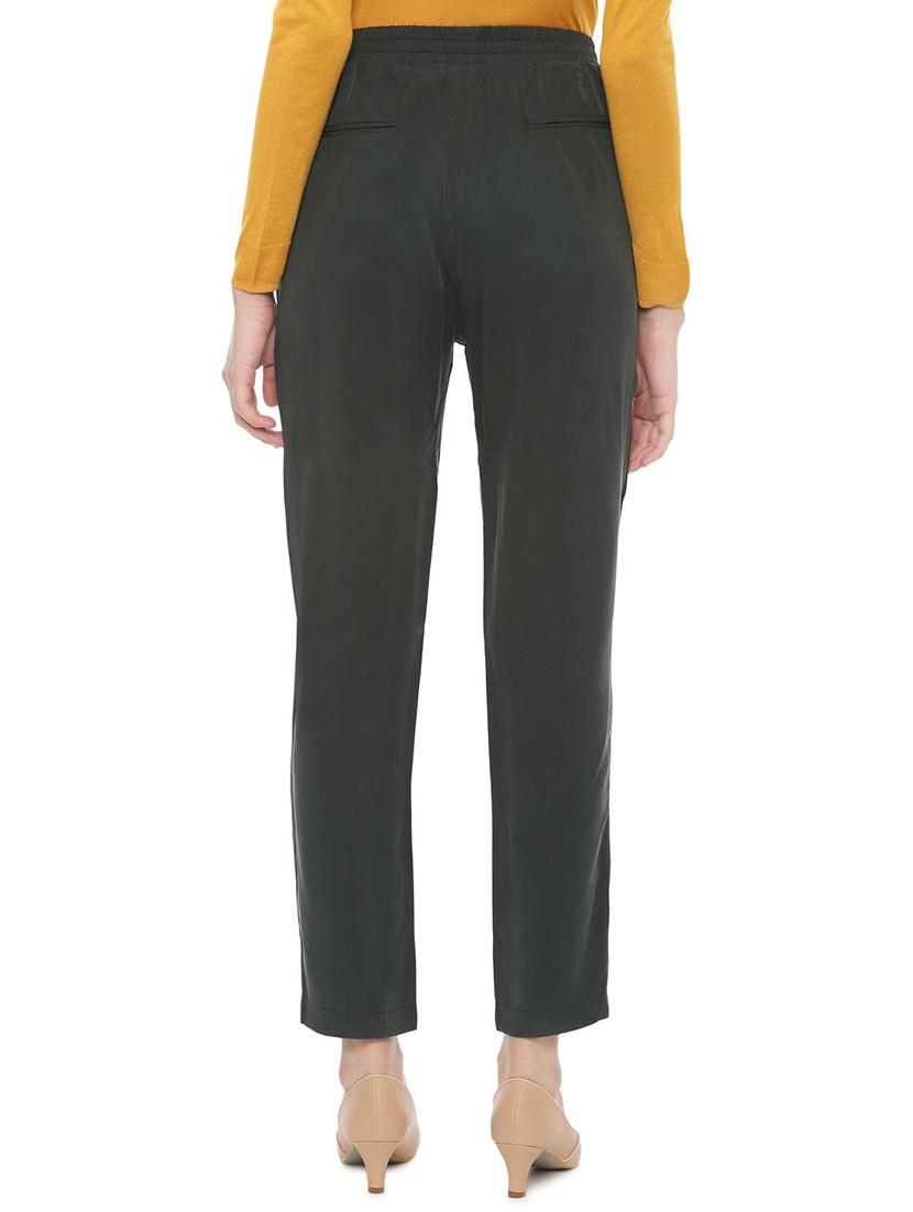 tie knot flat front trousers - 16478742 - Zoom Image - 2