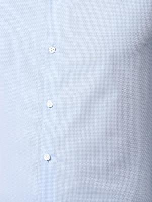 blue self design formal shirt - 16479175 - Standard Image - 5