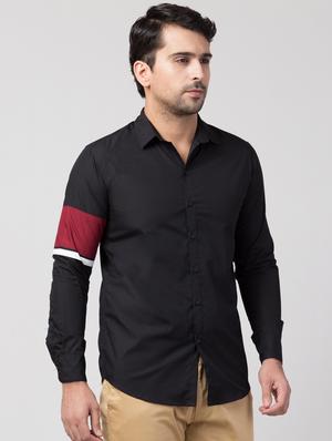 black striped casual shirt - 16479410 - Standard Image - 2