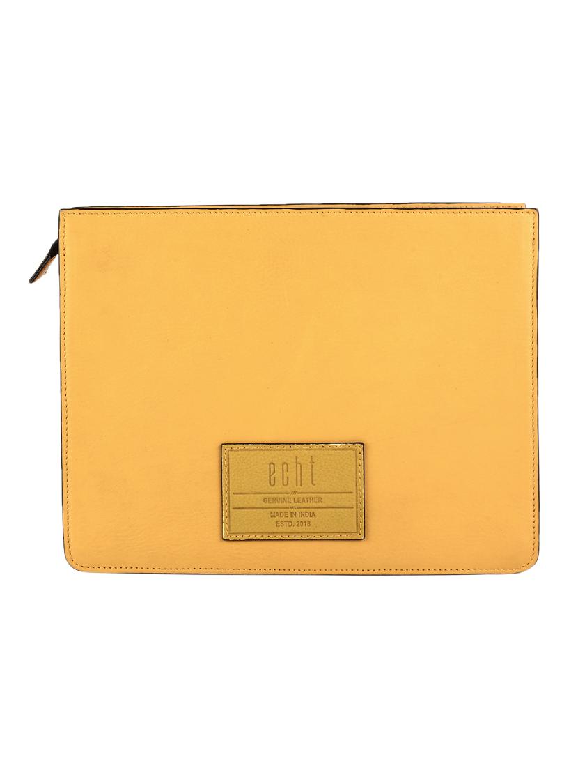 yellow leather structured sling bag - 16480439 - Zoom Image - 2
