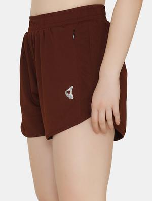 high rise solid sports shorts - 16480852 - Standard Image - 2