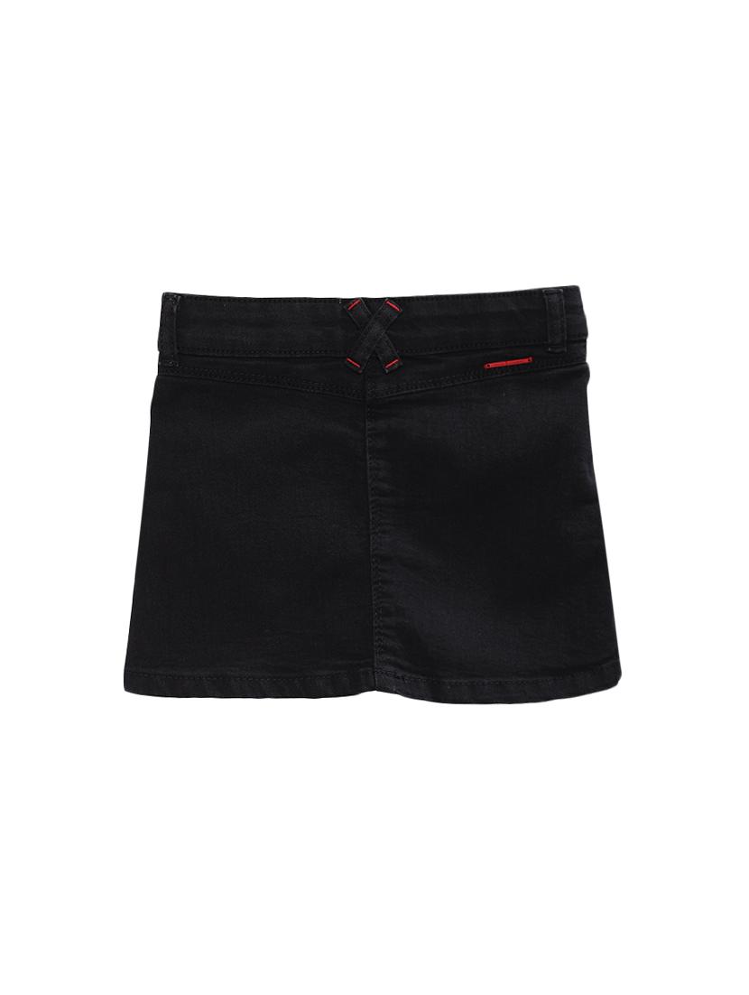 black cotton aline skirt - 16482420 - Zoom Image - 2