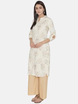 printed straight kurta - 16482698 - Standard Image - 2