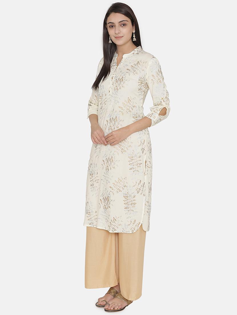 printed straight kurta - 16482698 - Zoom Image - 2