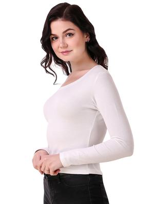 scoop neck solid tee - 16482708 - Standard Image - 2