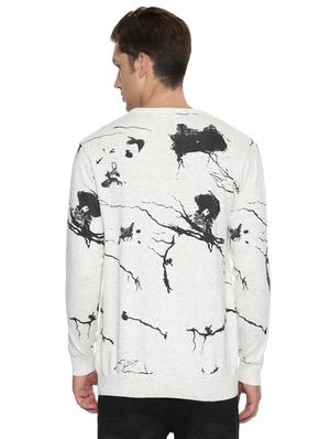 white printed pullover - 16482784 - Standard Image - 2