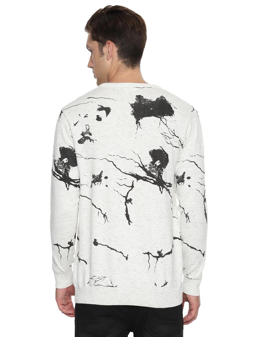 white printed pullover - 16482784 - Zoom Image - 2