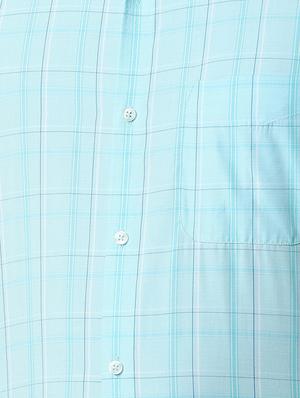 blue checkered formal shirt - 16482951 - Standard Image - 5
