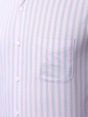 pink striped formal shirt - 16483014 - Standard Image - 5