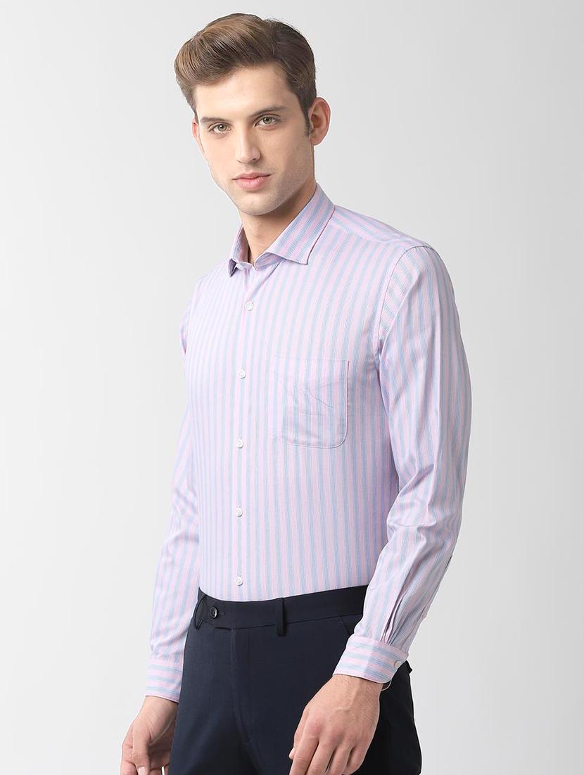 pink striped formal shirt - 16483014 - Zoom Image - 2