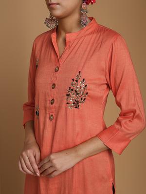 embellished kurta palazzo set - 16483194 - Standard Image - 5