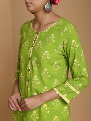 embroidered kurta pant set - 16483196 - Standard Image - 5