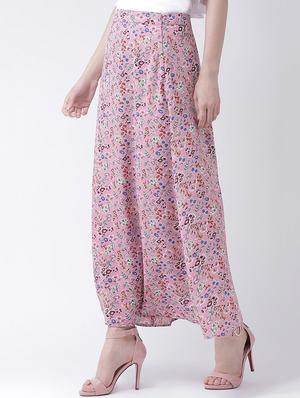 mid rise floral a-line skirt - 16483223 - Standard Image - 2