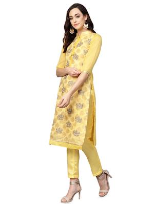 embroidered unstitched straight pant suit - 16483692 - Standard Image - 2