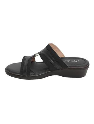 black slip on sandals - 16483750 - Standard Image - 2