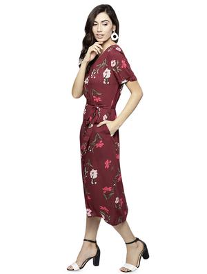 tie knot floral a-line dress - 16483888 - Standard Image - 2