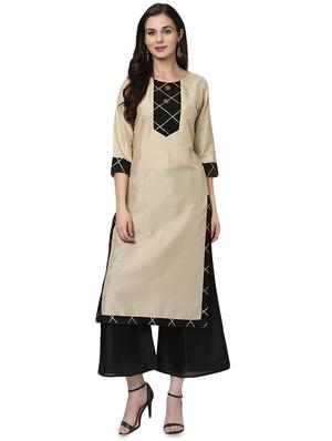 solid kurta palazzo with dupatta suit set - 16483923 - Standard Image - 2