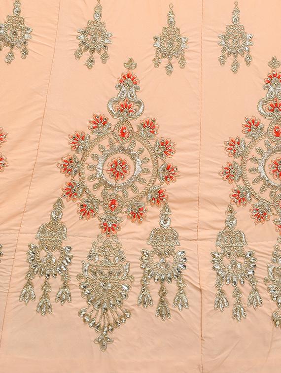 embroidered a-line lehenga - 16484174 - Zoom Image - 5