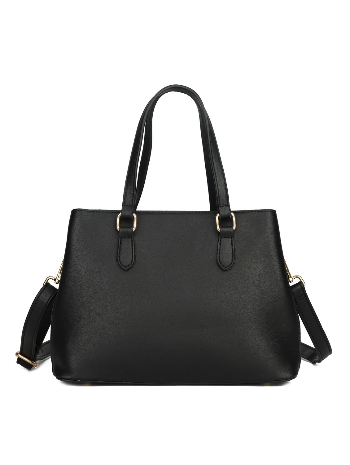 black leatherette (pu) regular handbag - 16484487 - Zoom Image - 2