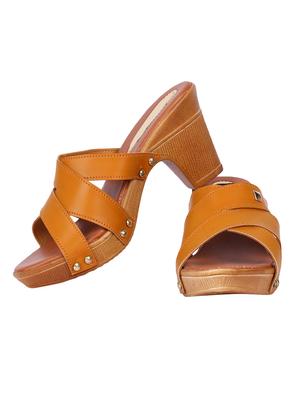 tan slip on sandals - 16484704 - Standard Image - 2
